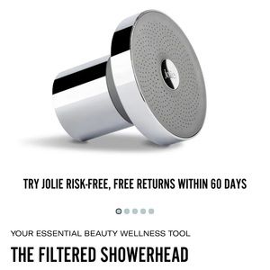 Modern chrome Jolie shower head NEVER USED